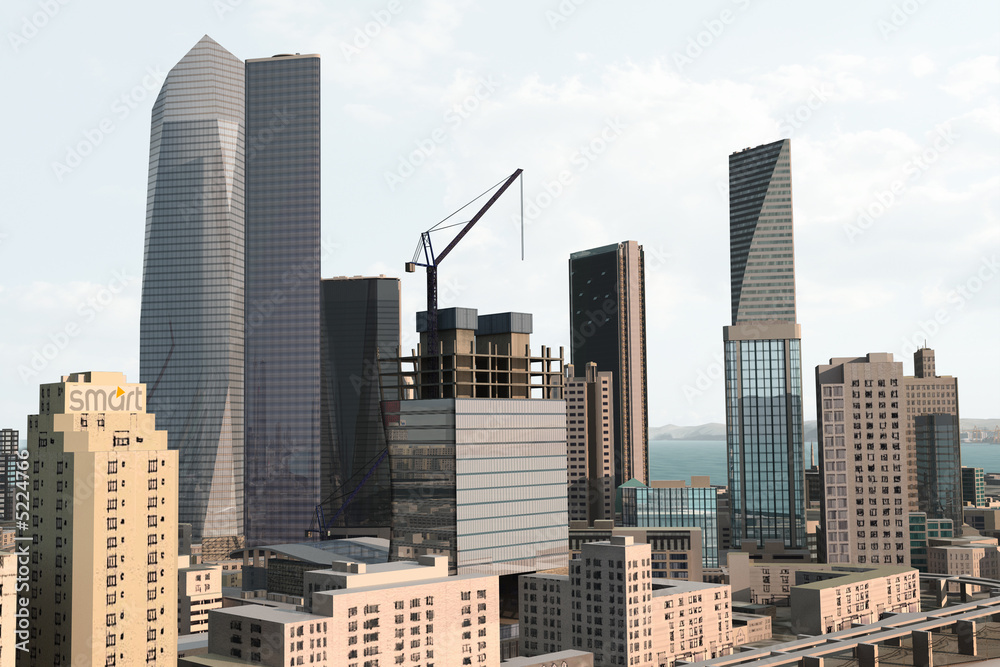 Fototapeta premium Imaginary city 62
