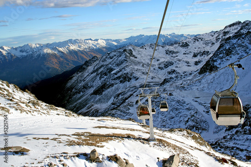 gondola lift in alps