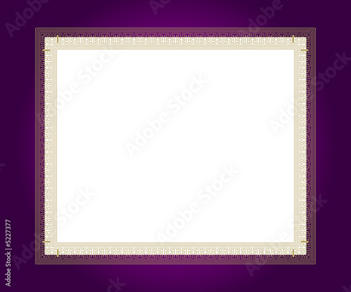 Artistic gold frame