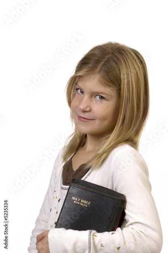 Girl with Bible