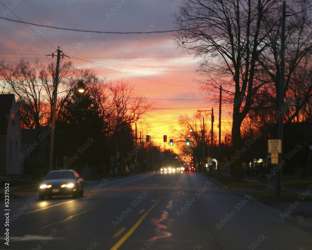 sunset street
