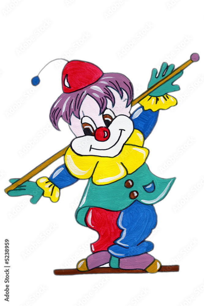 Naklejka premium Clown
