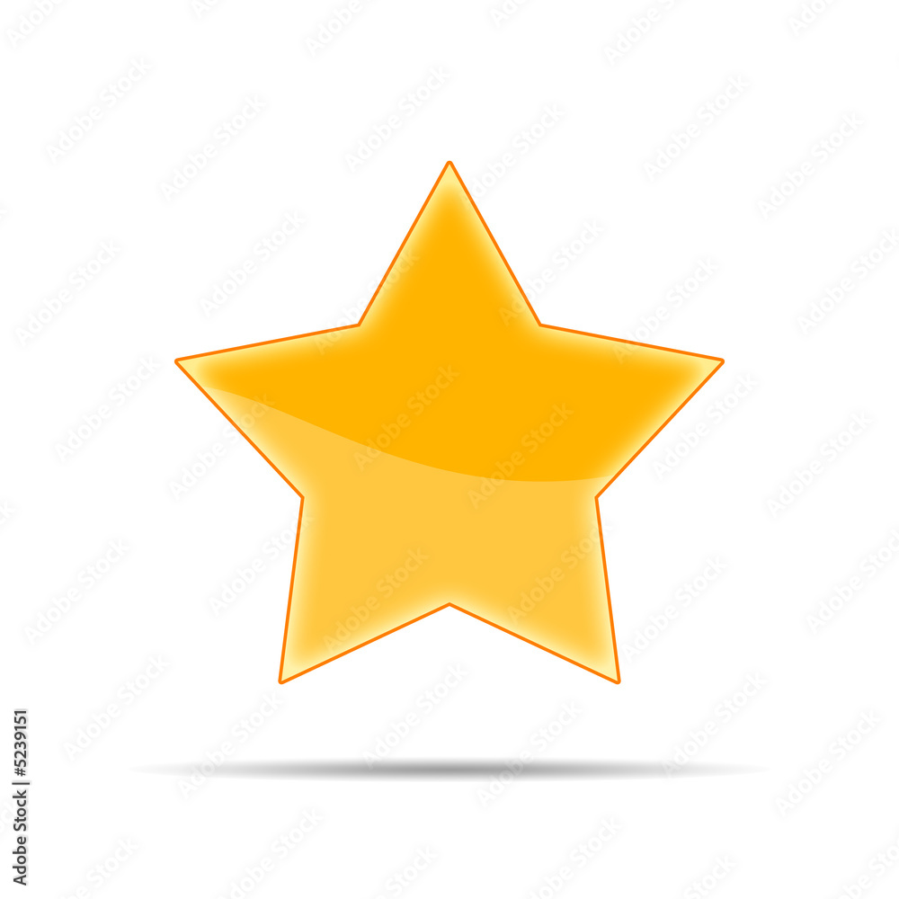 Star with shadow Star with shadow