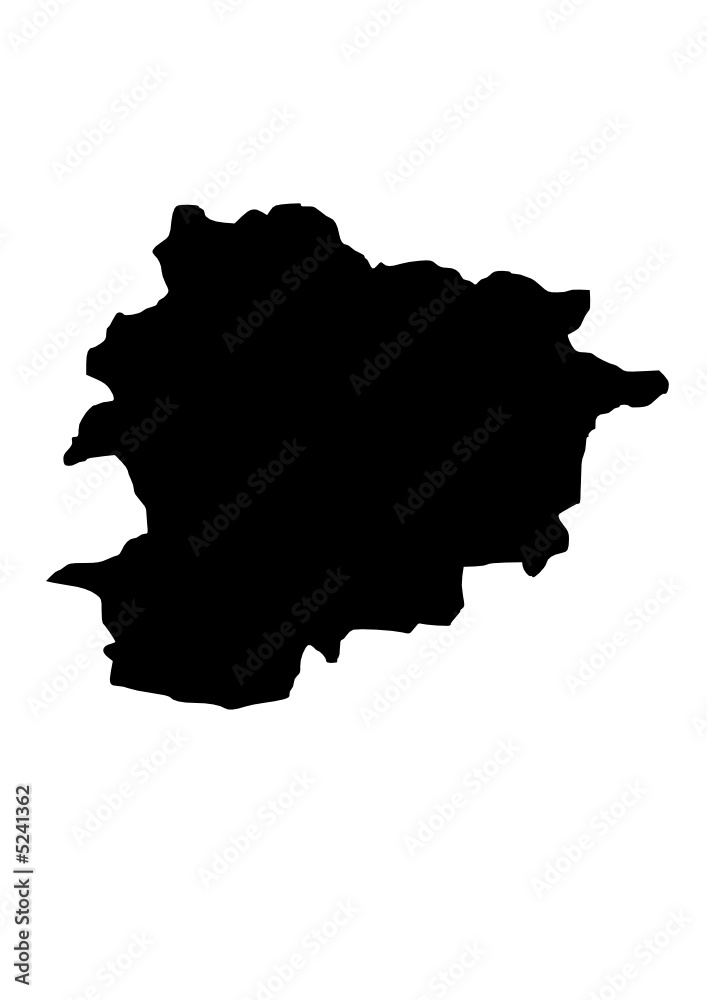 vector map of andorra
