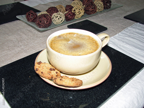 Cup of Coffee and Cookies