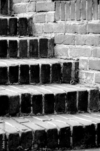 old brick steps