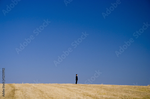 Alone in the field