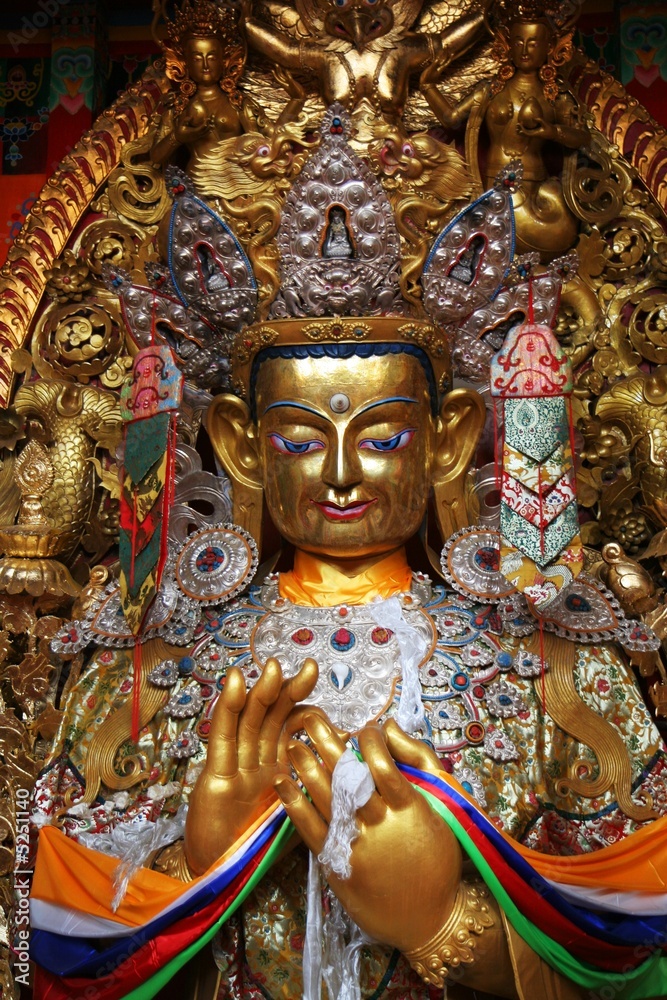 Buddhist statue in a temple in China