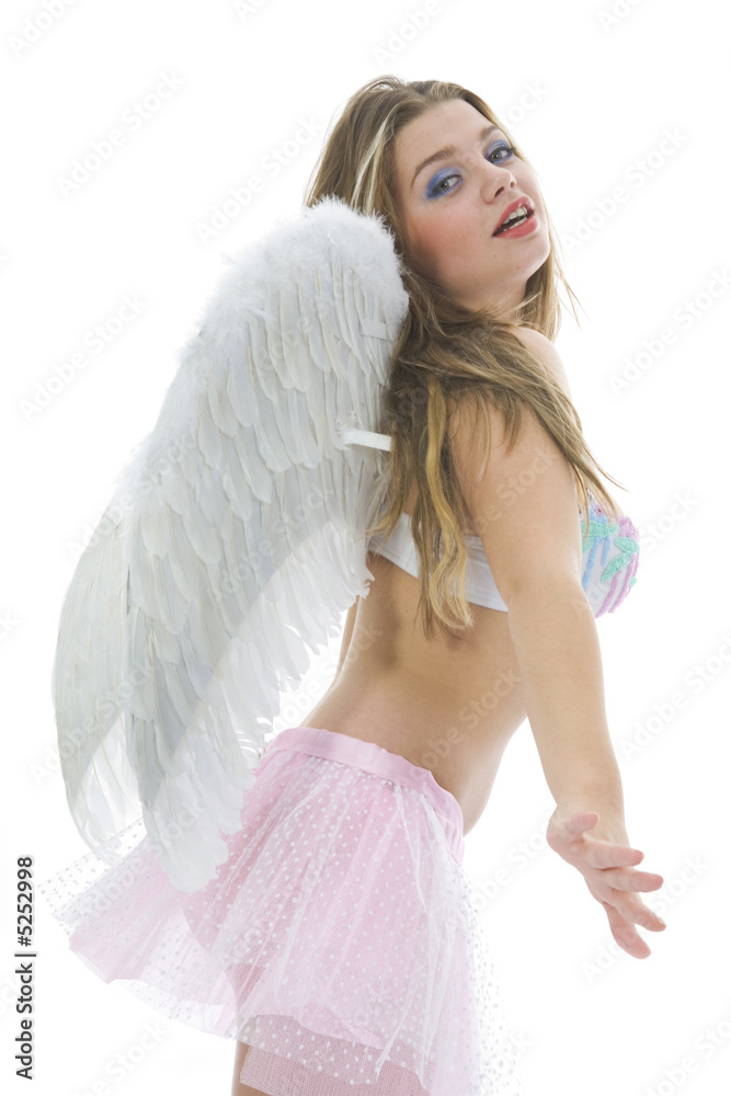 Beautiful woman with wings Beautiful woman with wings
