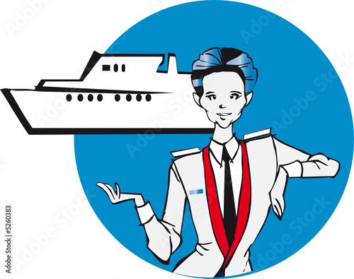 job series - stewardess / clipart