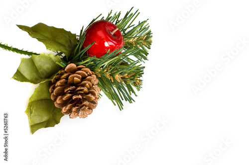 Christmas decoration with copyspace