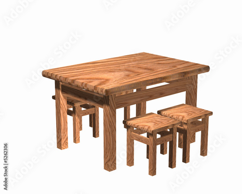 Table with stools