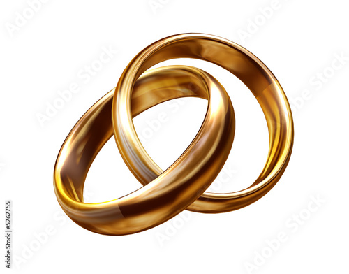 Wedding rings 3D
