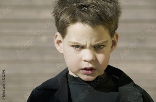 Tablou pe pânză Close Up of a Boy with Attitude