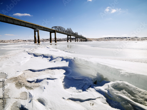 Bridge in winter © iofoto