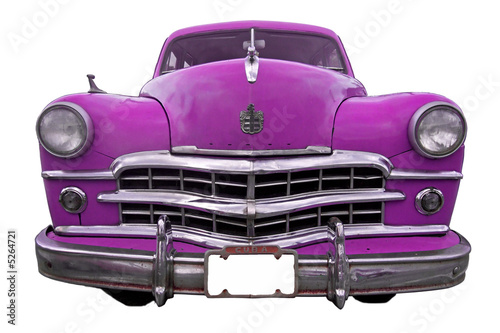 pink oldtimer car  - Cuba © KaYann