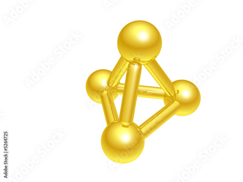 Obraz na płótnie Molecule atom