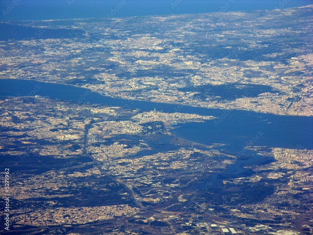 Luftaufnahme Lissabon