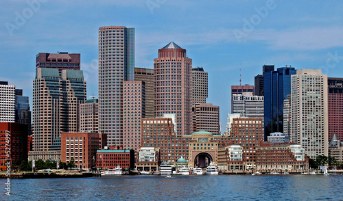 Fotografering Boston City Skyline