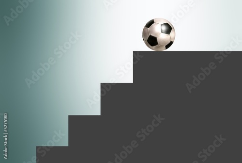 scala con pallone photo