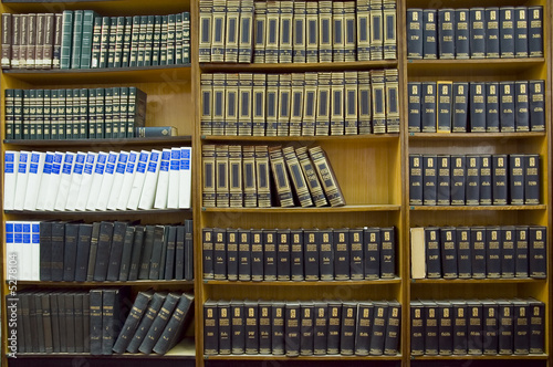 Shelf with old books