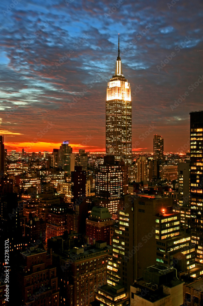 New York City midtown skyline