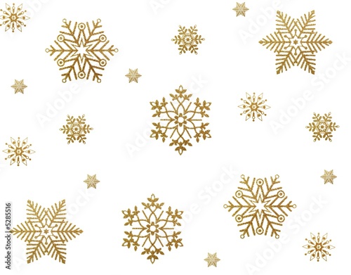 gold snowflakes