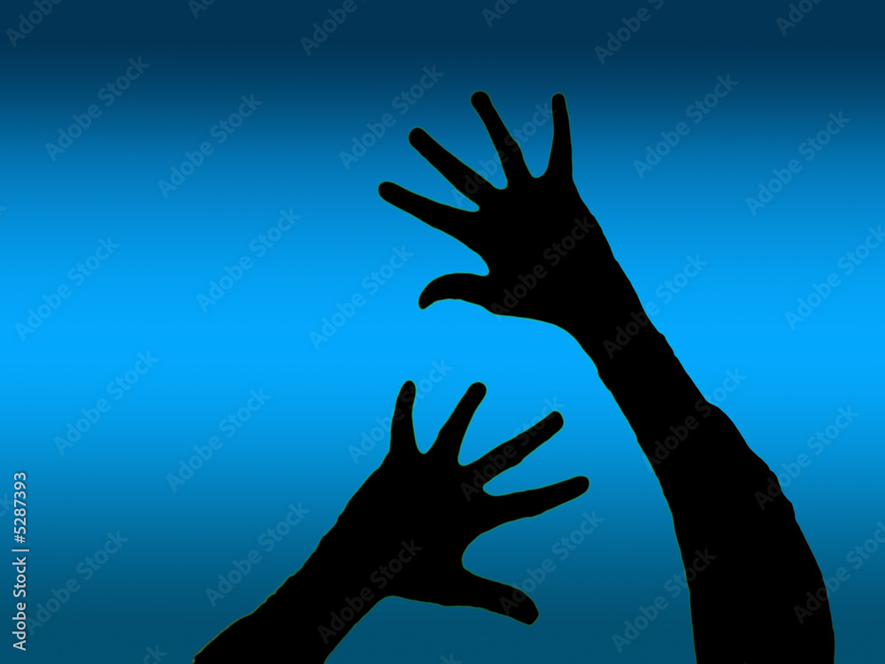 hände blau hände blau
