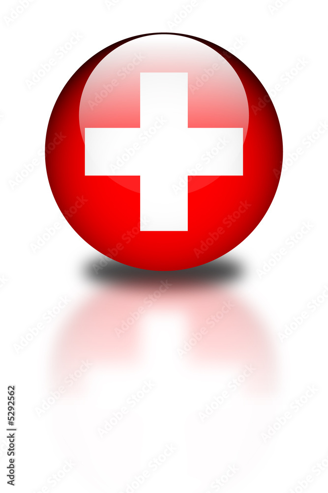 Obraz premium Aqua Flag - Suisse