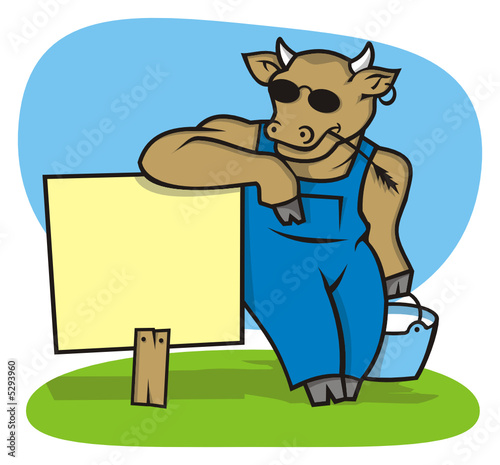 Cool cattle carrying milk