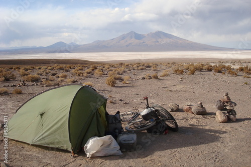Billede på lærred Bivouac en amérique latine.