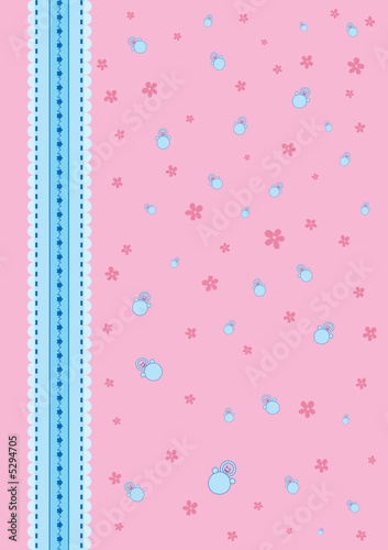 Baby background pink