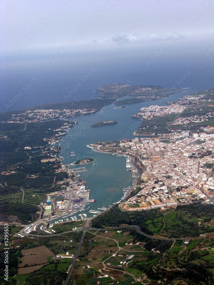Luftaufnahme Mahon / Menorca