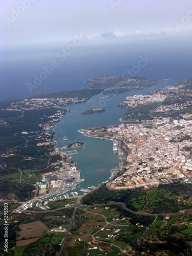 Fototapeta Naklejka Na Ścianę i Meble -  Luftaufnahme Mahon / Menorca