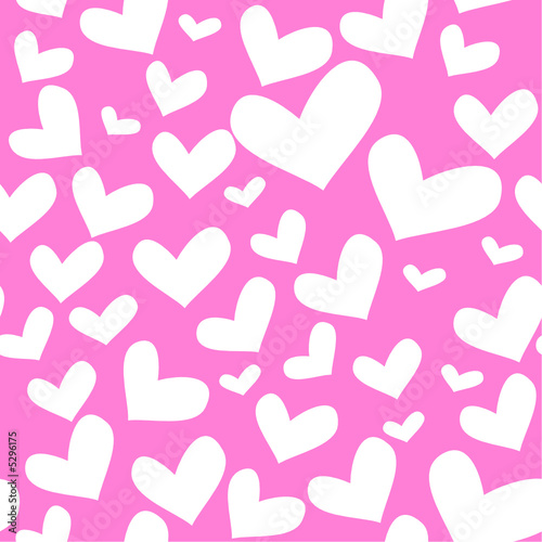  seamless vector texture - hearts