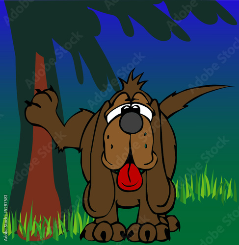 Illustration eines Hundes - Vector