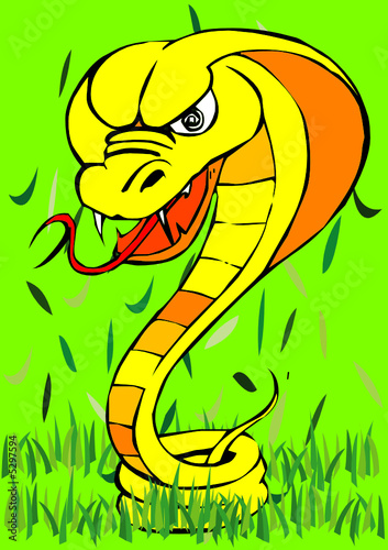 Illustration einer Schlange - Vector