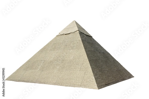 isolated pyramid on white background
