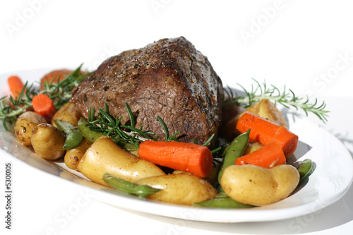 Принти на полотні Roast Beef Dinner