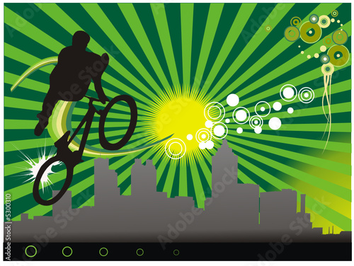 deporte extremos cicla en vector
