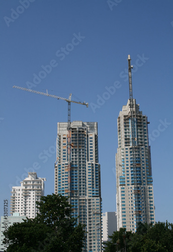 skyscraper construction site
