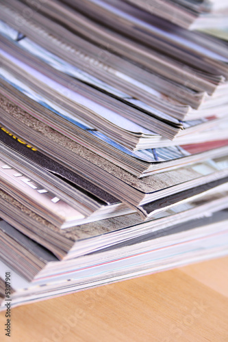 stack of magazines