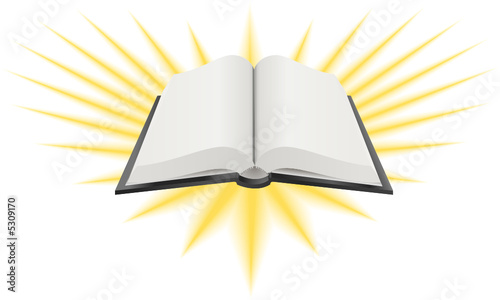 Open Holy Book Illustration