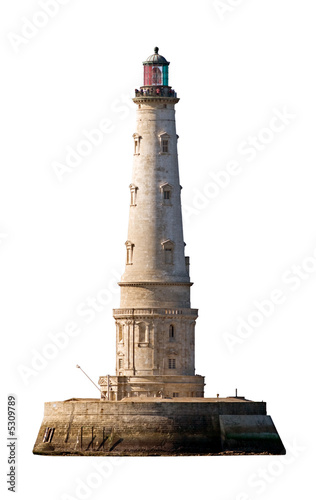 Cordouan lighthouse isolated on white