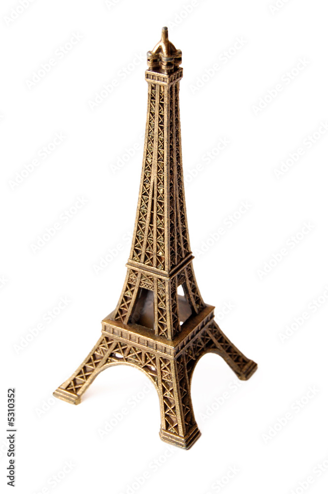 Tour d-Eiffel isolated on white