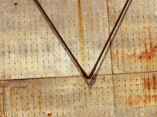 Textura en planchas de metal