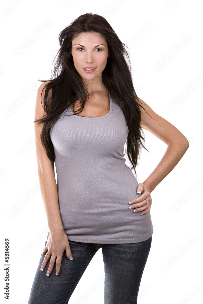casual brunette