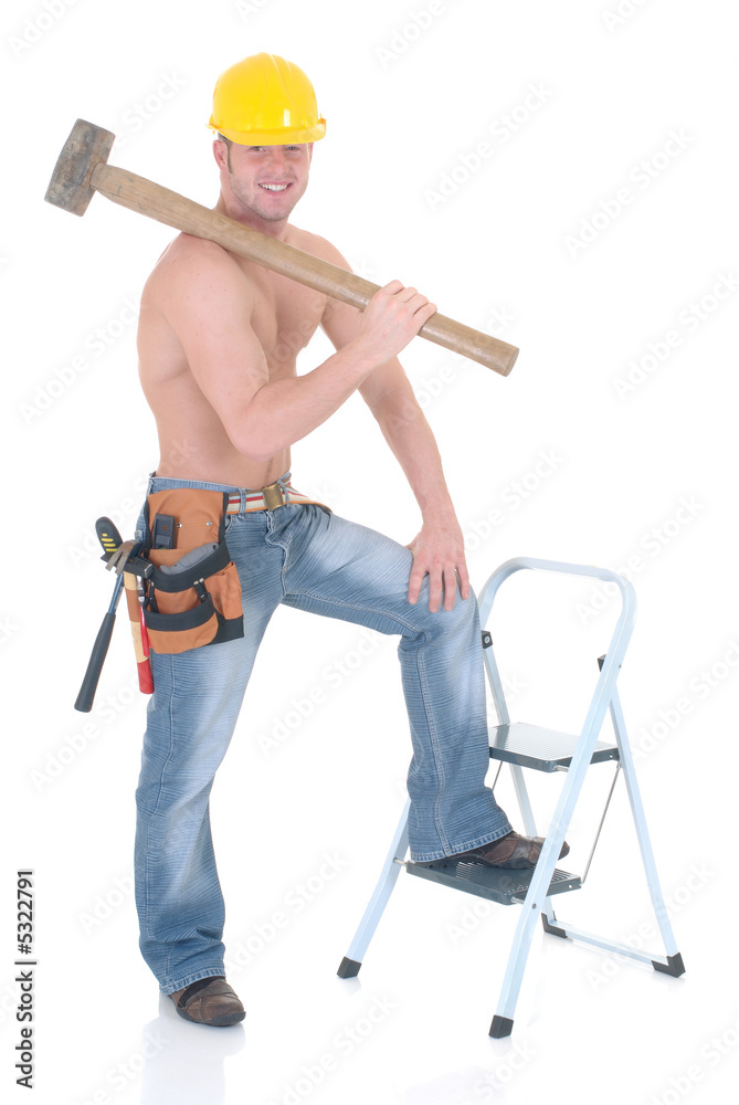 Macho construction worker Macho construction worker