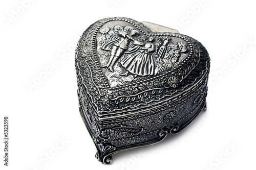 Silver decorative casket