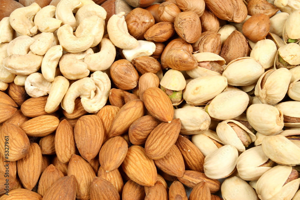 Nut background Nut background